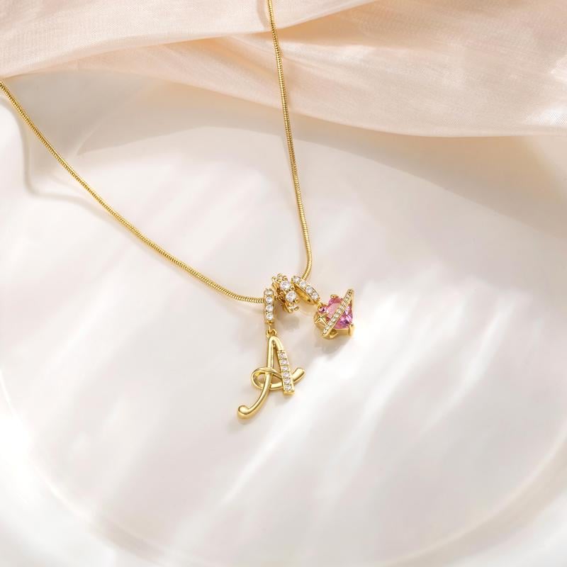 LumaraGlow™ 3-Layer Initial Necklace — Own Your Story in Dazzling Personalized Gold