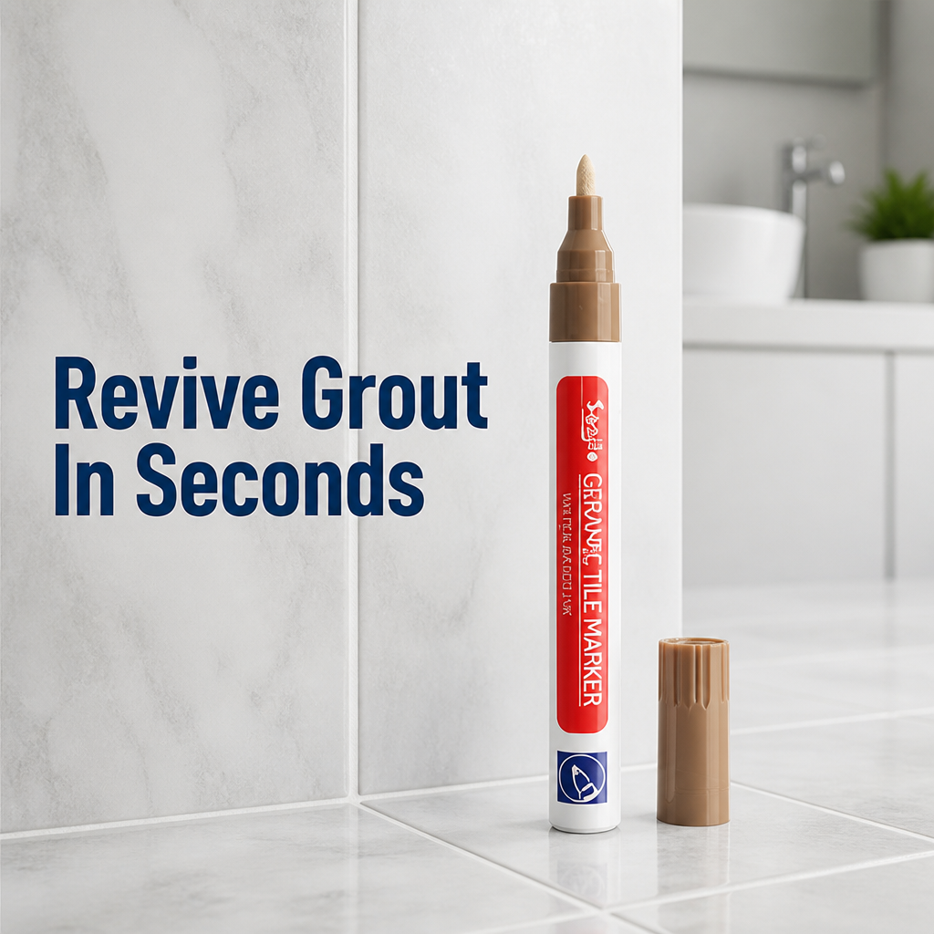 PureSeal™ Grout Renewal Pen — Instantly Revive Grout and Lock Out Mold for a Spotless, Proud Home
