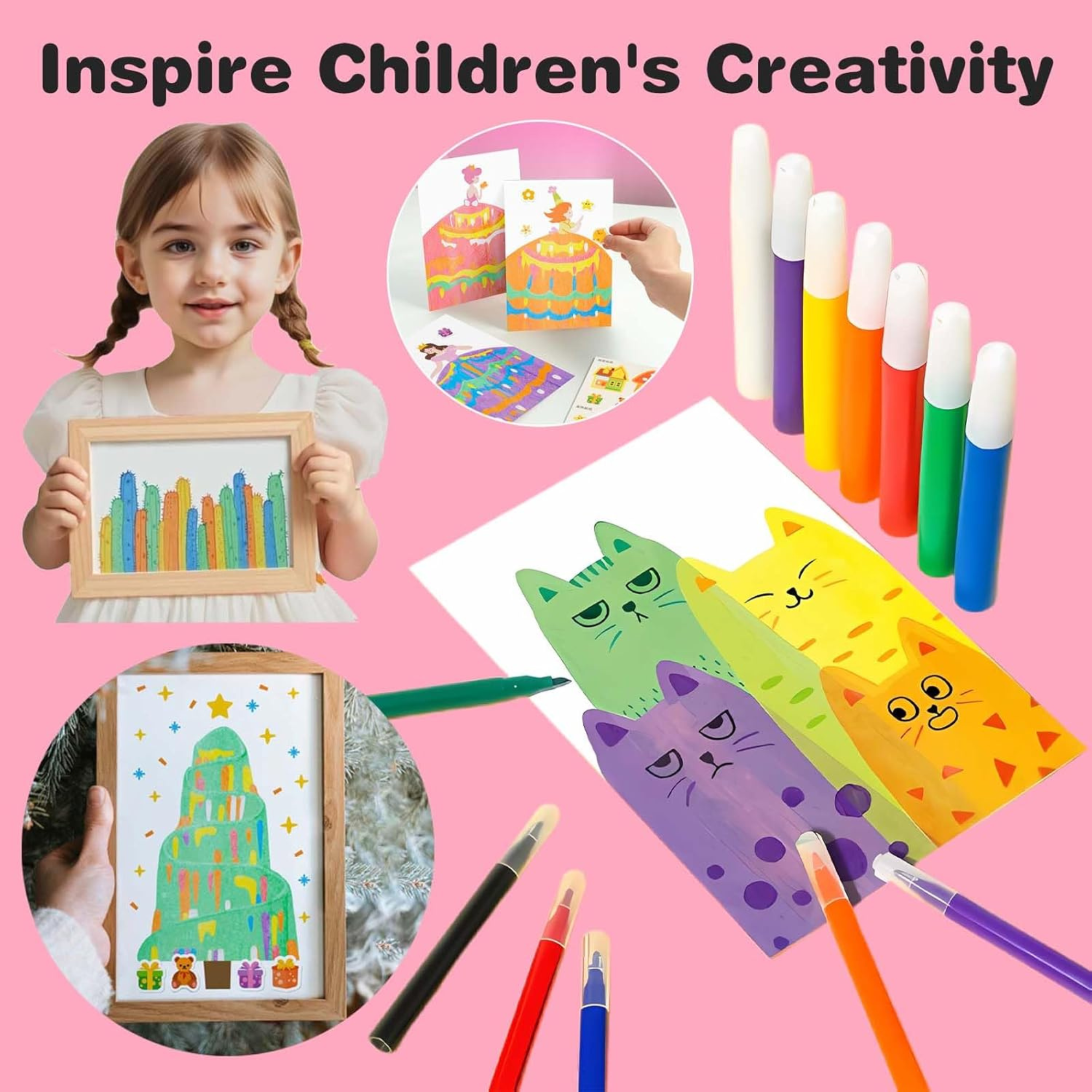 VividSwirl™ Scratch Art Kit — Ignite Your Child’s Pride with Mess-Free Rainbow Magic