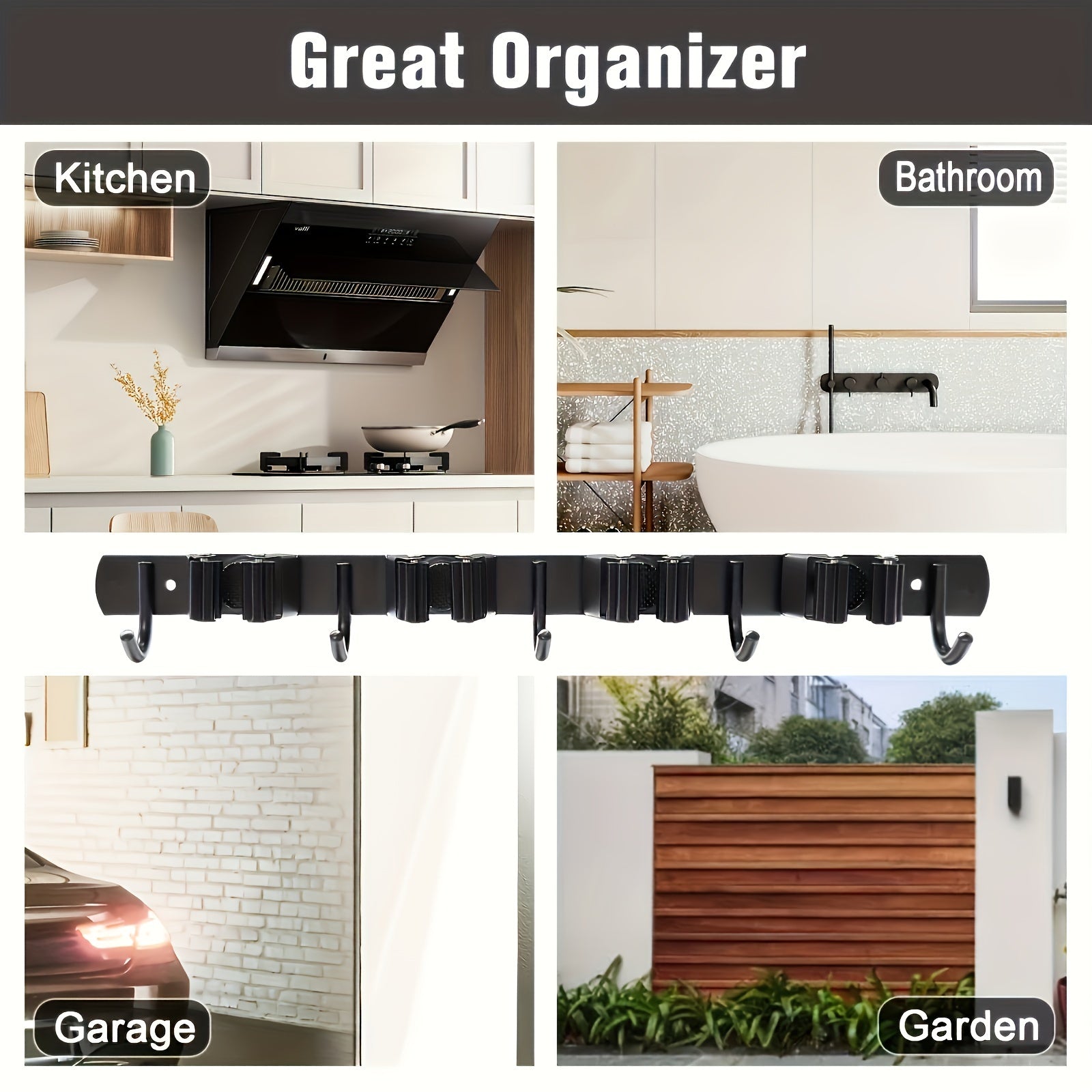 Space-Saving Steel Wall Shelf for Garage and Outdoor Storage