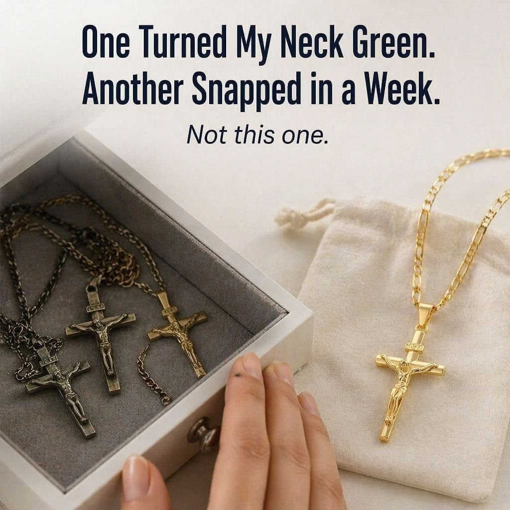 SolaraFaith™ — Rock a Crucifix That Won't Fade, Break, or Stain Your Skin Green