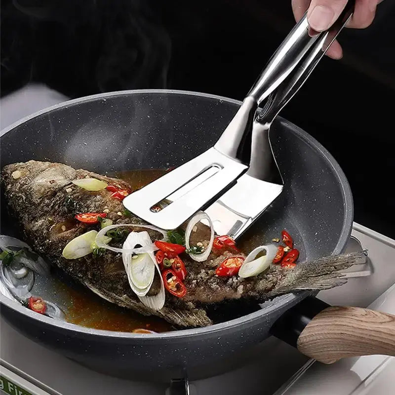 Reversible 2-in-1 Grabber Tool in Stainless Steel – Flip and Grasp
