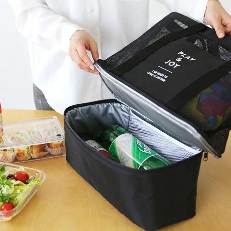 Dual Function Shoulder Bag with Insulated Cooler – Perfect for Outings