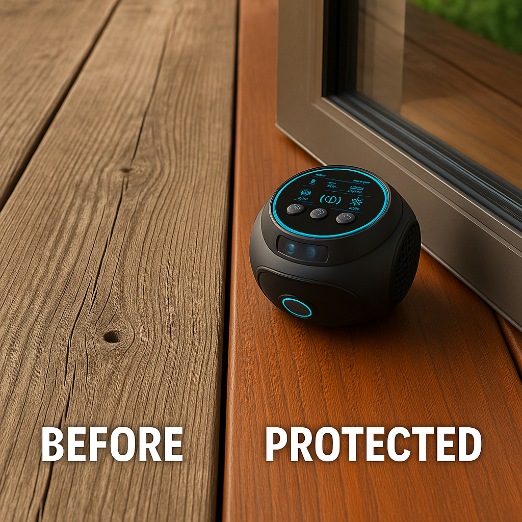 360-Degree Ultrasonic Insect Deterrent Device