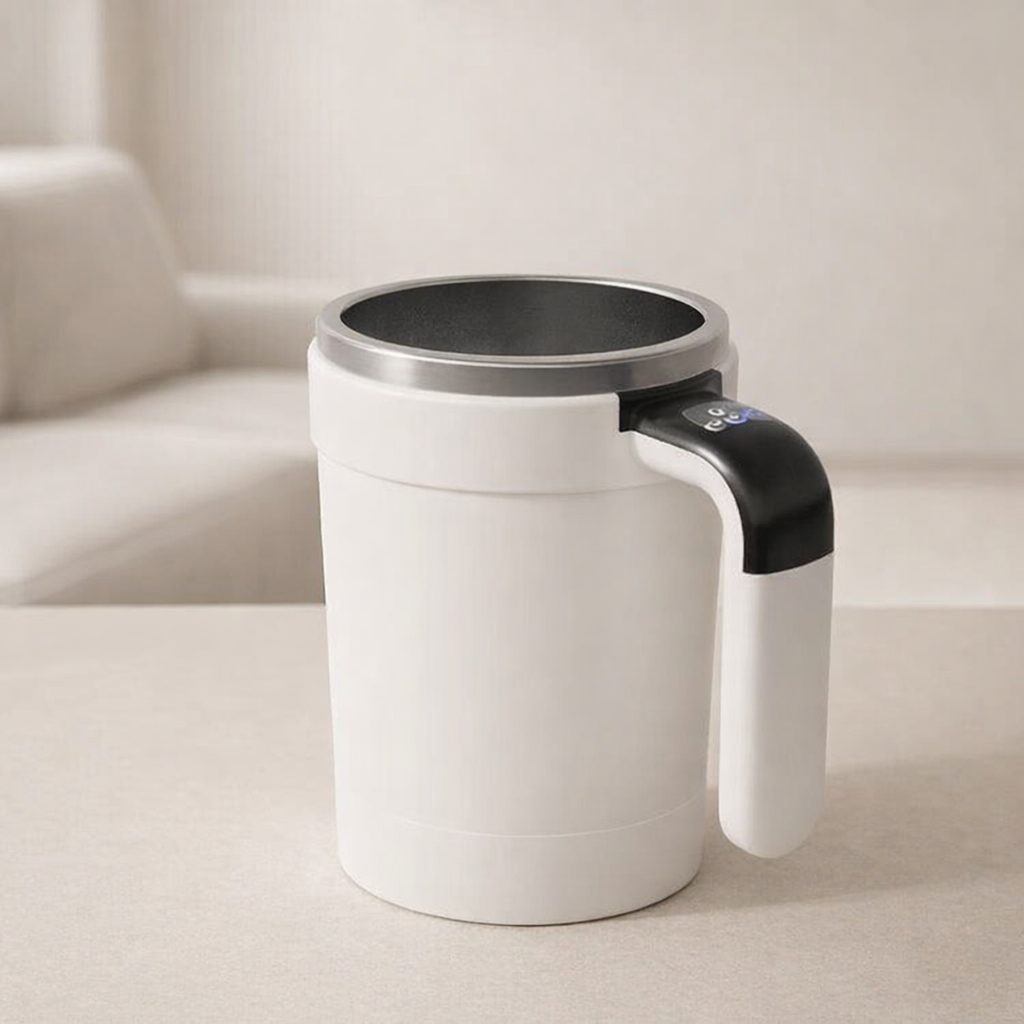 Automatic Mixing Mug - 380 ml Stainless Steel & USB Rechargeable