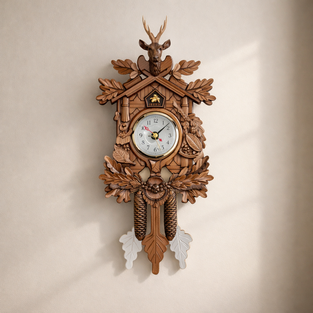 Charming Pendulum Wall Clock for Elegant Interiors