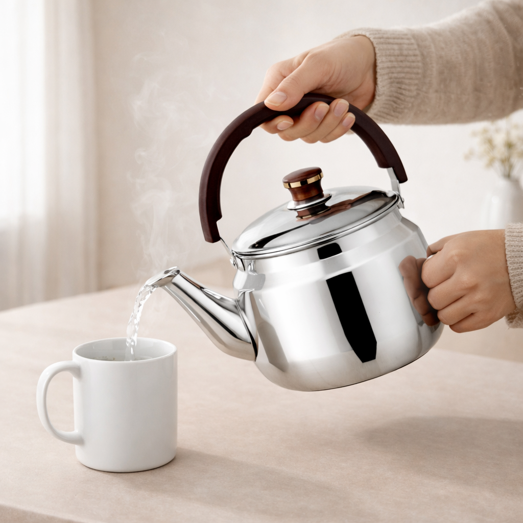 Versatile Whistling Kettle for All Stovetops