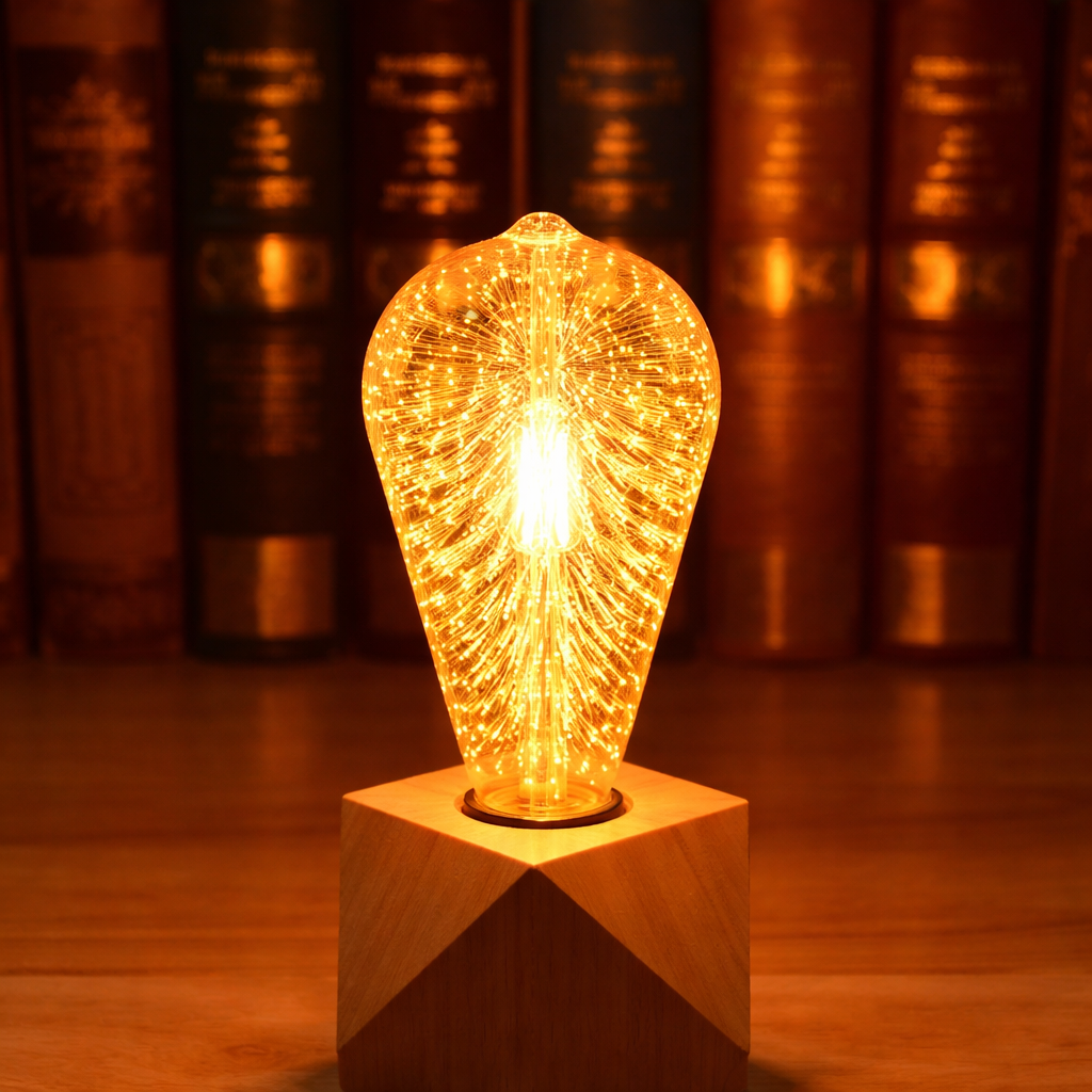 Elysium Glow Decorative LED Bulb with 3D Fireworks Design