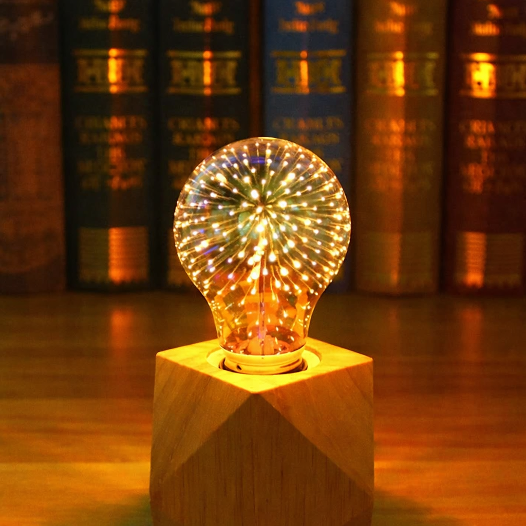 Elysium Glow Decorative LED Bulb with 3D Fireworks Design