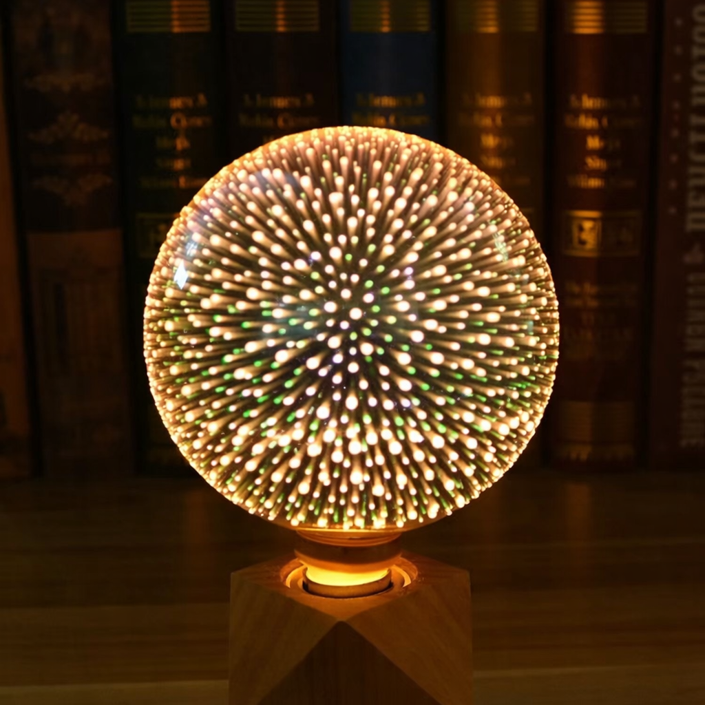Elysium Glow Decorative LED Bulb with 3D Fireworks Design