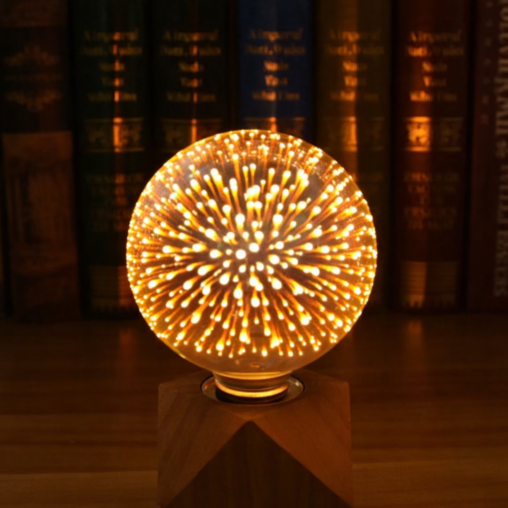 Elysium Glow Decorative LED Bulb with 3D Fireworks Design