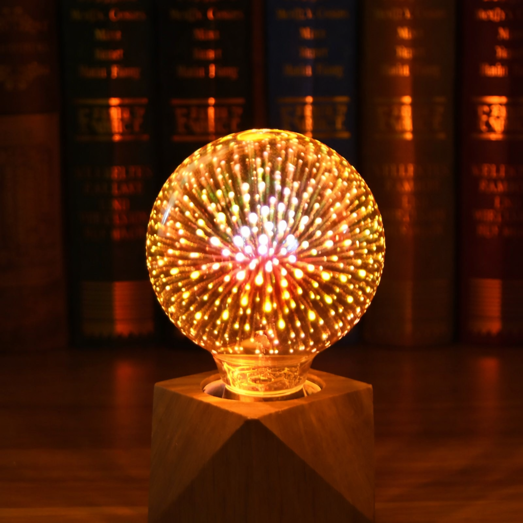 Elysium Glow Decorative LED Bulb with 3D Fireworks Design