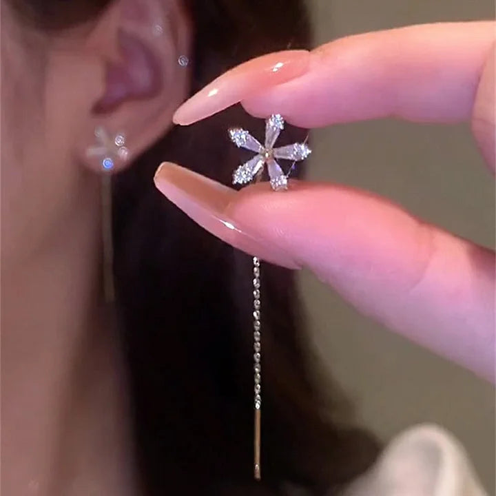 Celestara™ Floral Tassel Earrings — Radiate Unstoppable Glamour and Featherlight Confidence