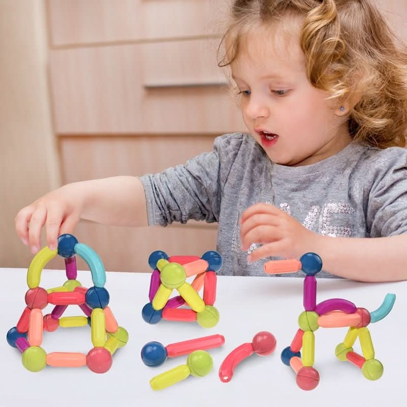 Imaginative Magnetic Building Sticks for Creative Play