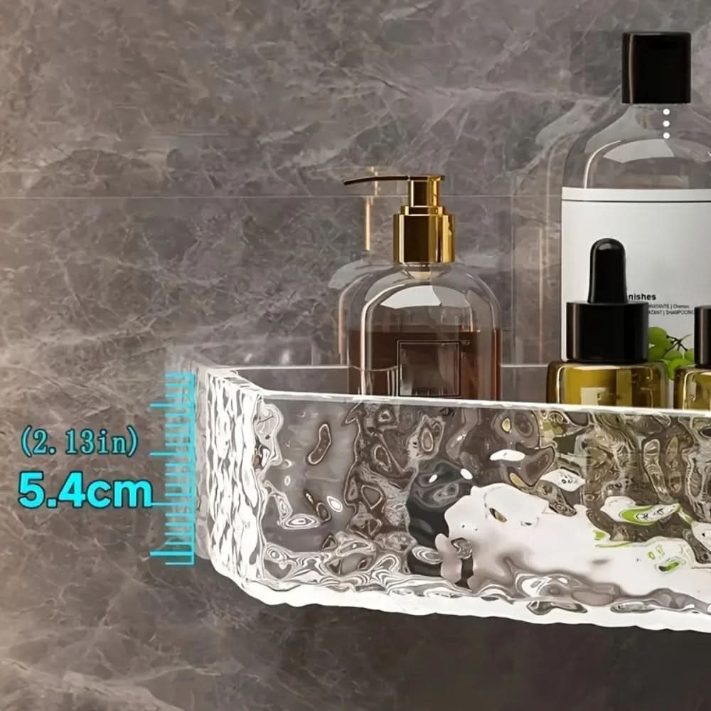 Corner Bathroom Shelf Organizer with Glacier Design