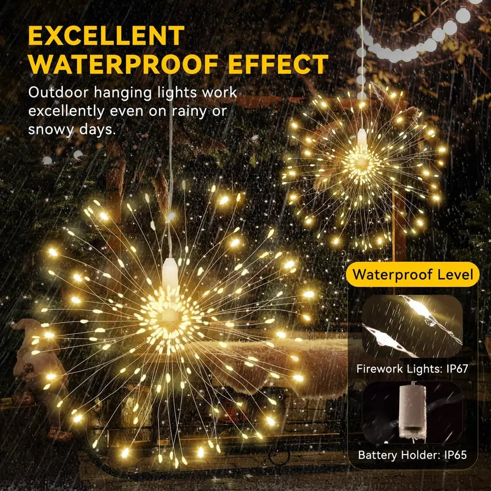 Starburst String Lights Set of 3 — Turns Your Space into a Stunning Light Display