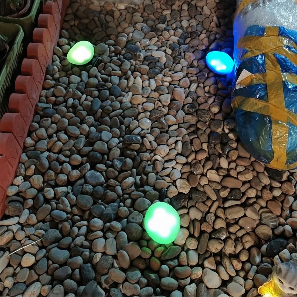 Solar Imitation Stone Sphere Lamp for Garden – Powered by Sunlight