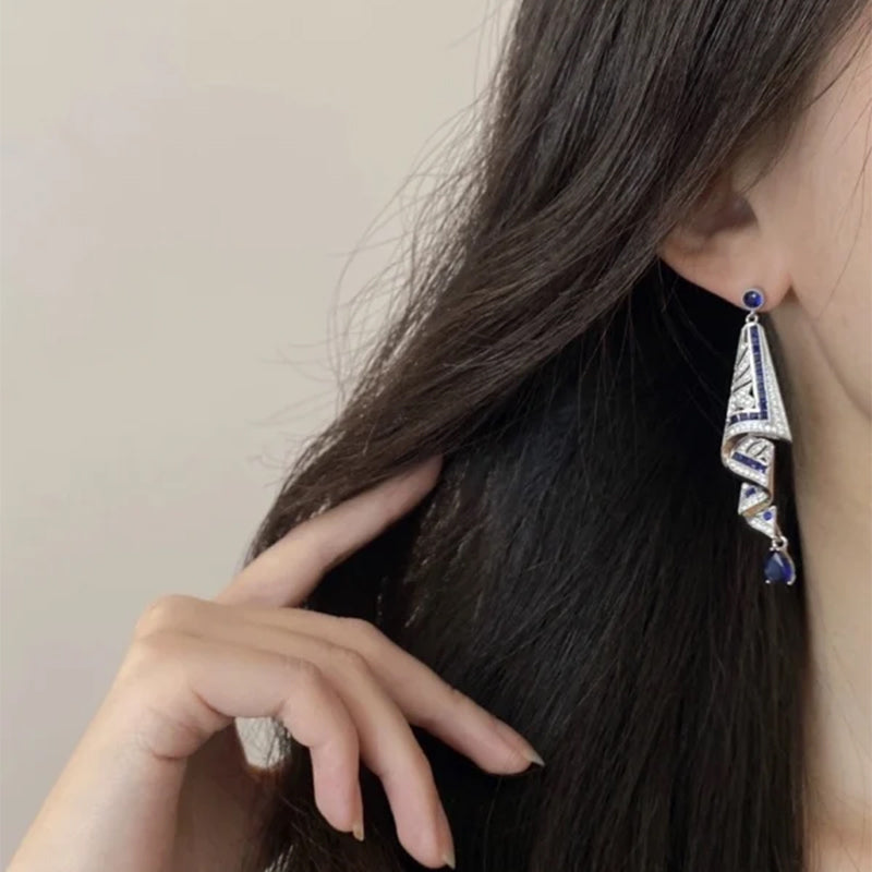 SereniSapphire™ Earrings — Ignite Unstoppable Confidence with Feather-Light, Hypoallergenic Elegance
