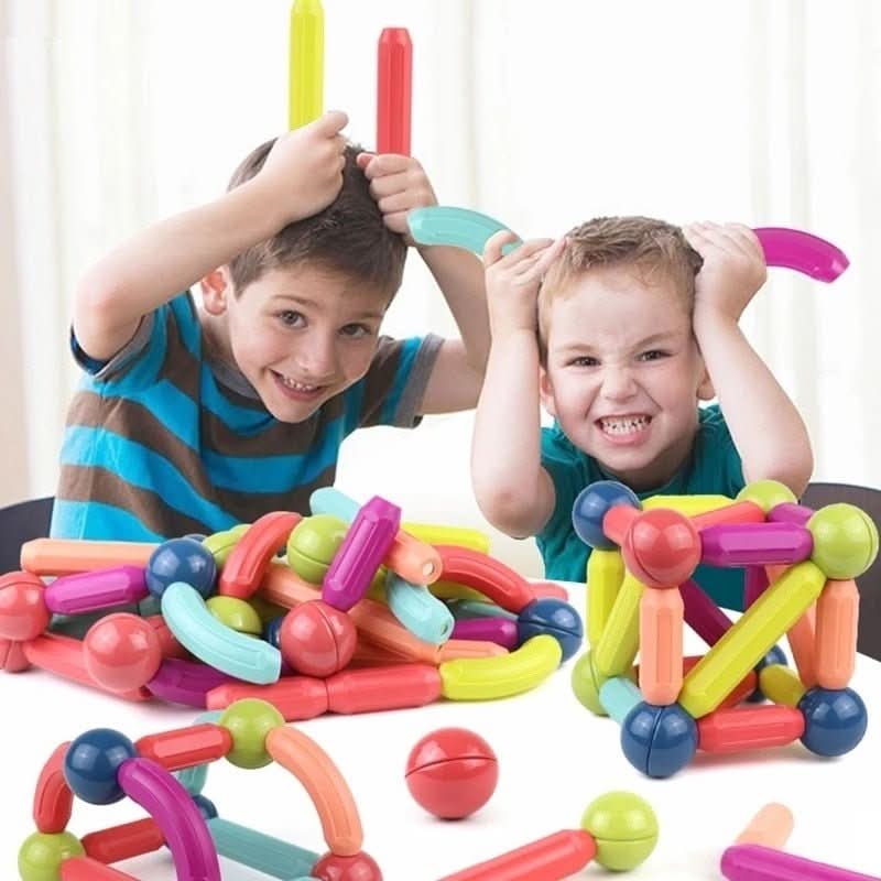 Imaginative Magnetic Building Sticks for Creative Play