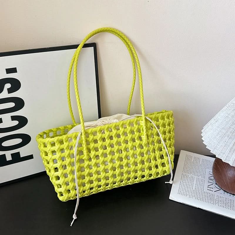 Summer Woven Shoulder Tote Bag