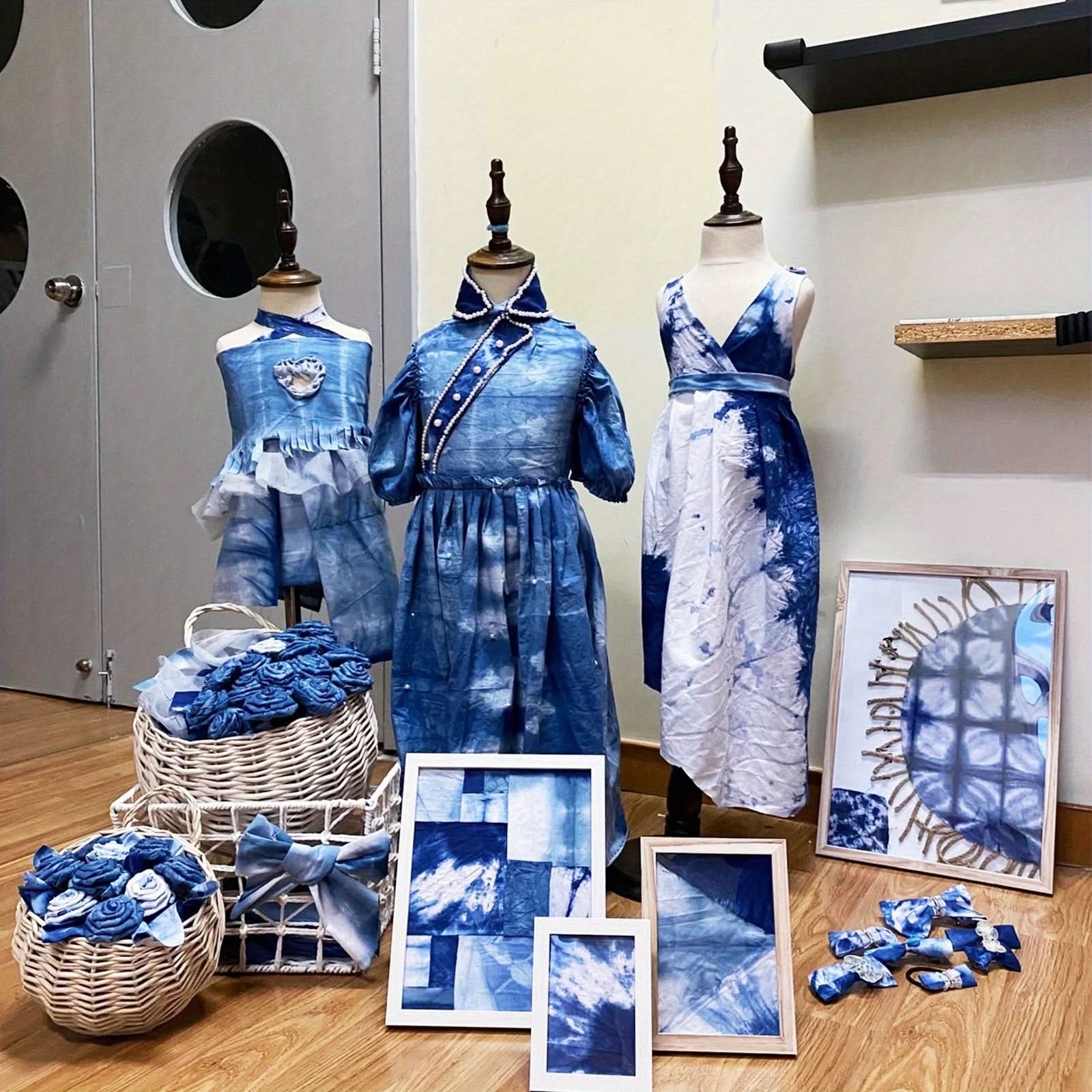 Multi-Color Fabric Dye Kit for Clothing and Textile Restoration
