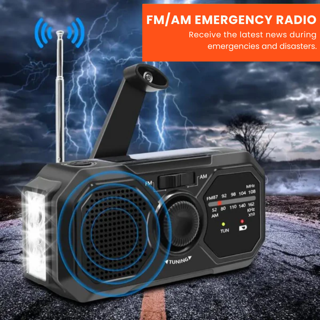 Ultimate Survival Radio – Solar and Hand Crank Power