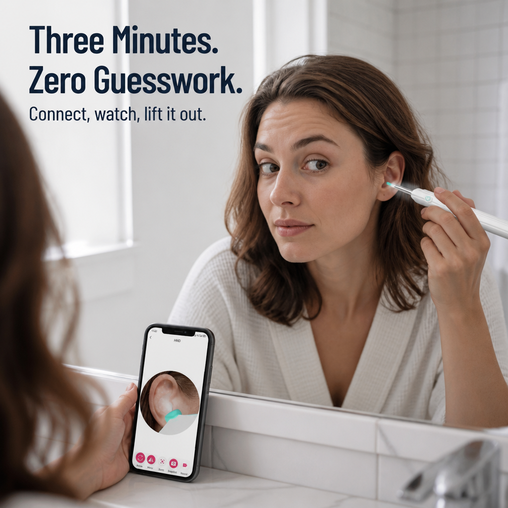 ClearWave™ — View Inside Your Ear and Remove Wax Without Pushing It Further