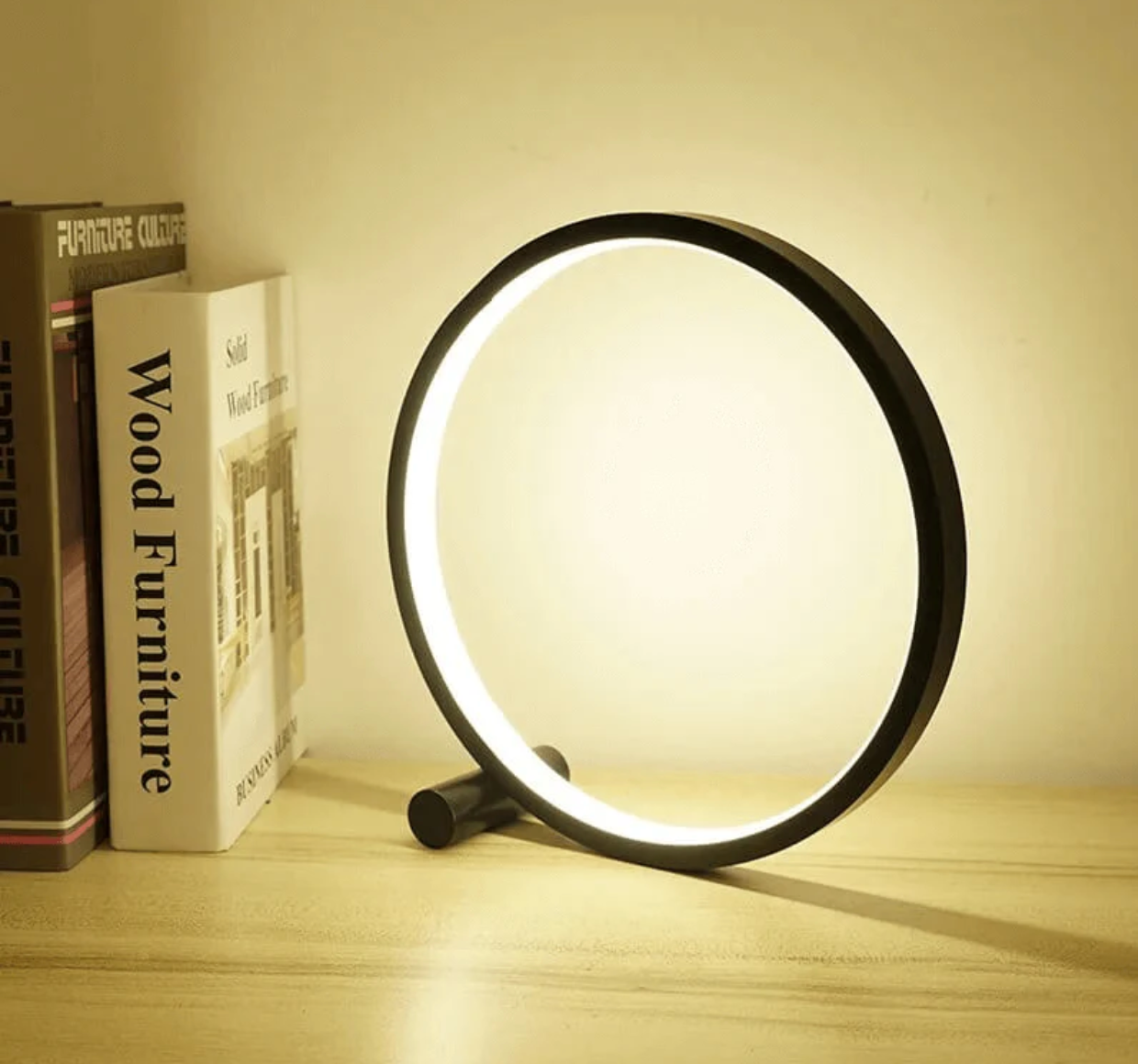 LightCircle - Minimalist Touch-Control Table Lamp with Dimming Feature