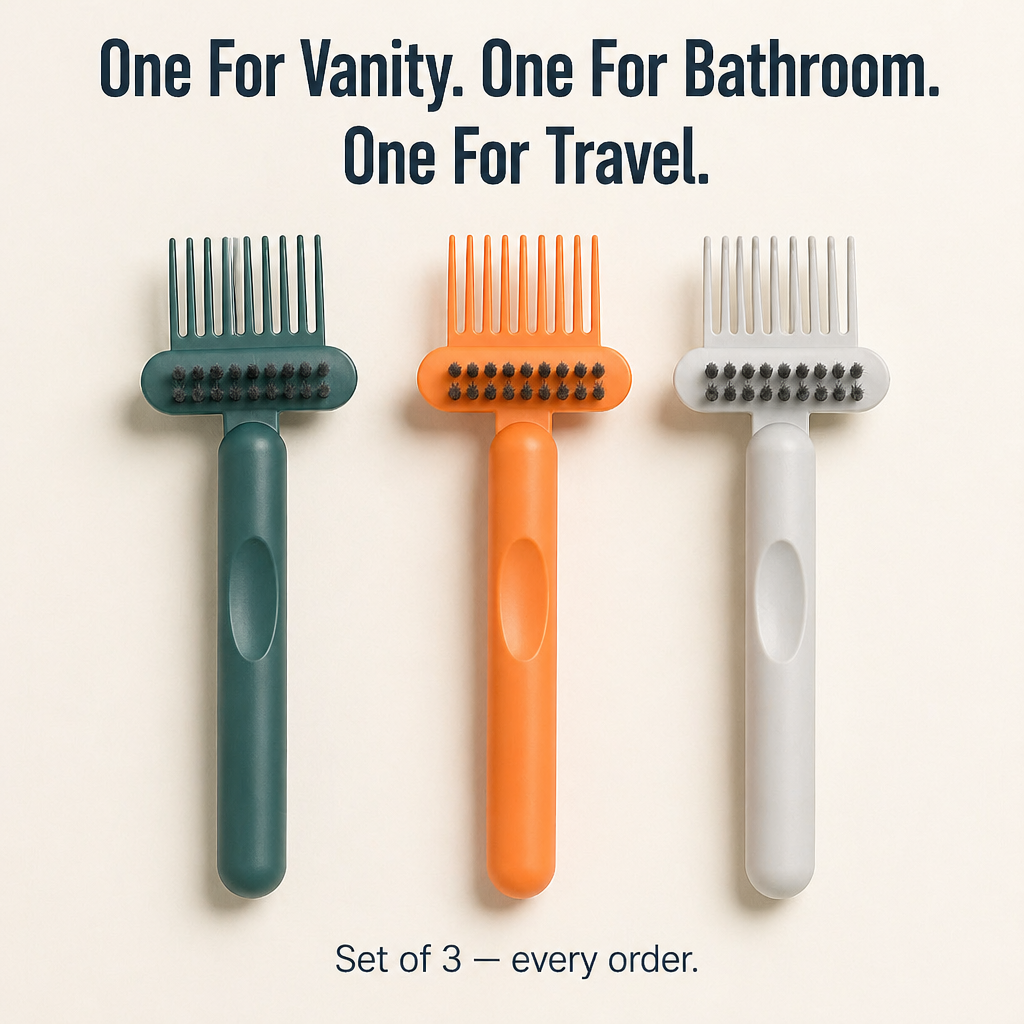 BrushVibe™ — Detangle Knots and Scrub Away Grime from Every Brush