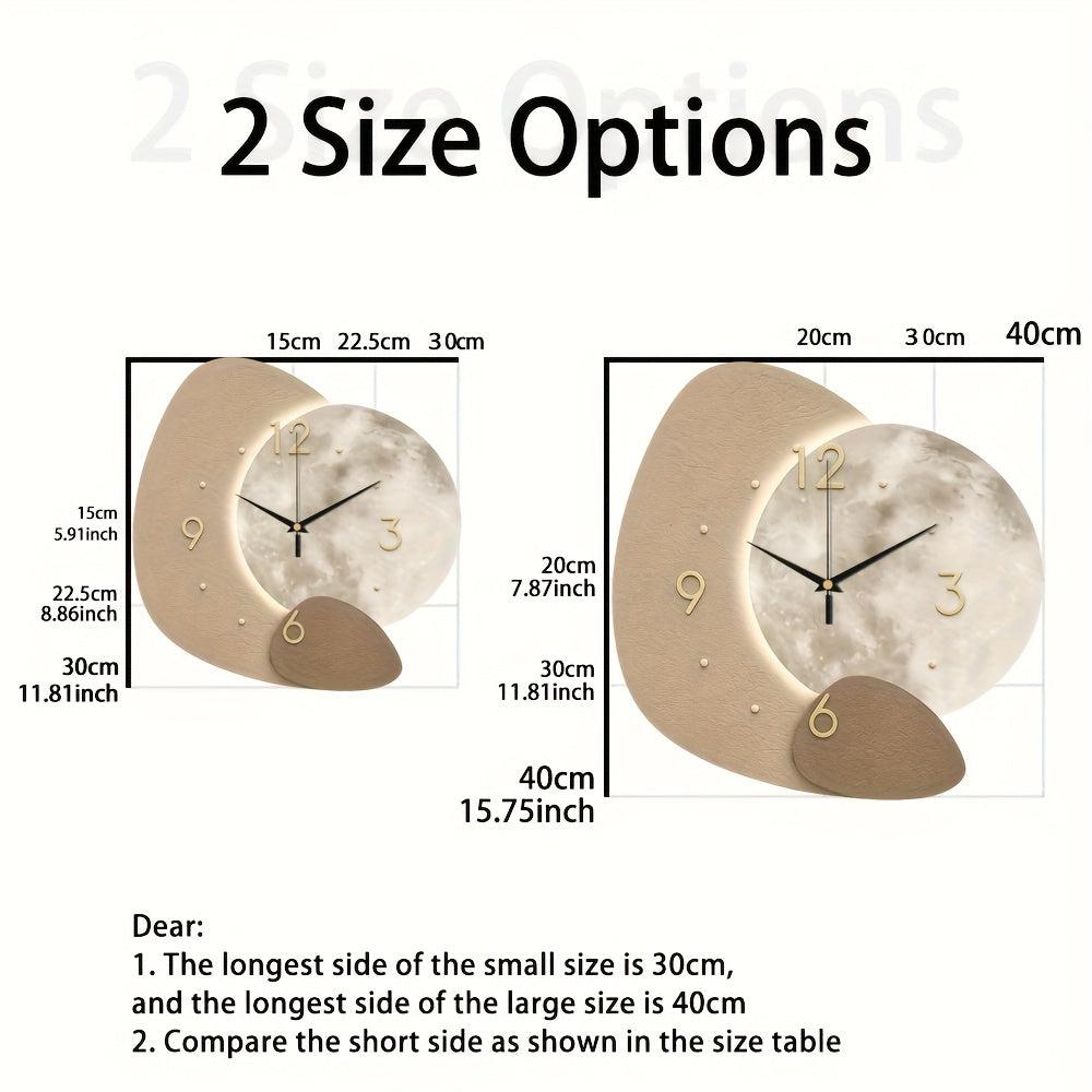 TimberCraft - Exquisite Wooden Wall Clock with Gold Accents