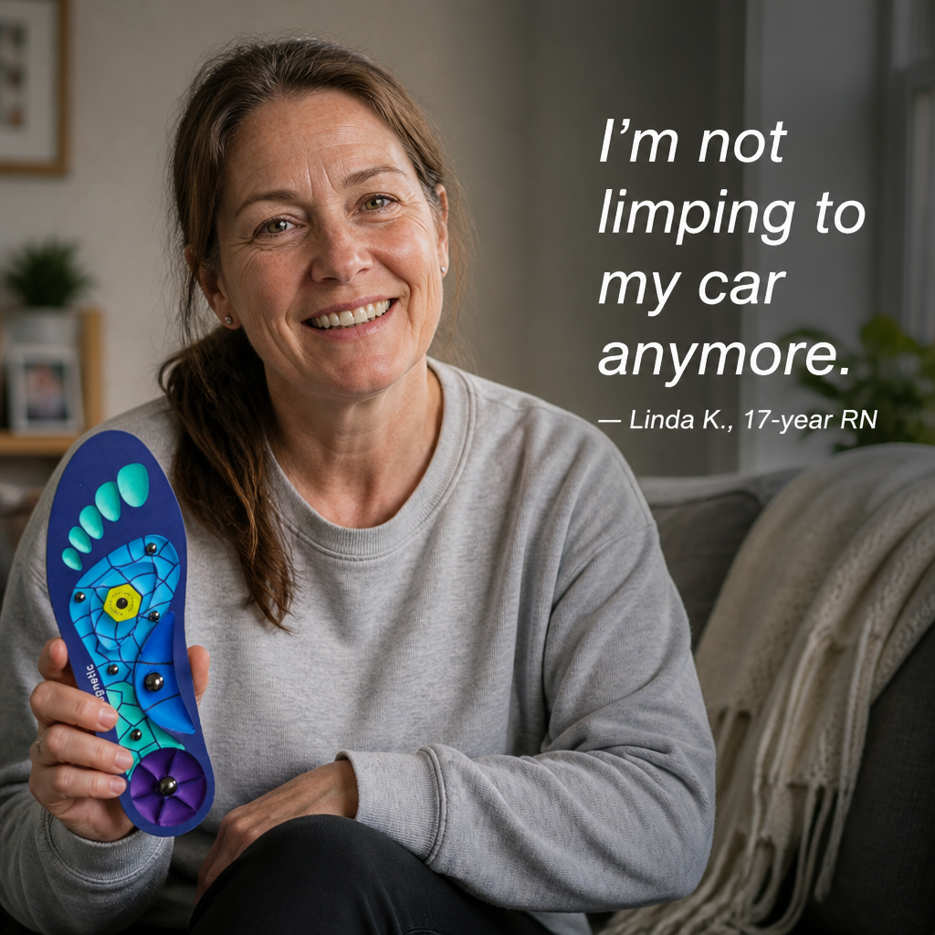 SolaraStep™ — Relieve Aching Feet & Arch Pain with Acupressure Cushion Support