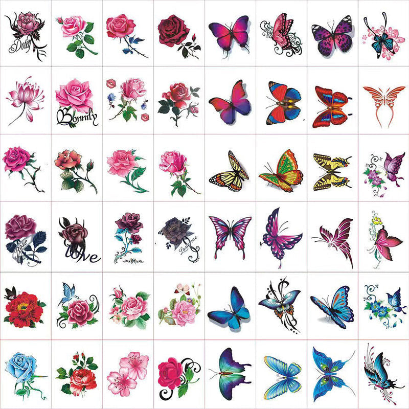 Waterproof Skin-Friendly 3D Body Art Tattoo Sticker Collection
