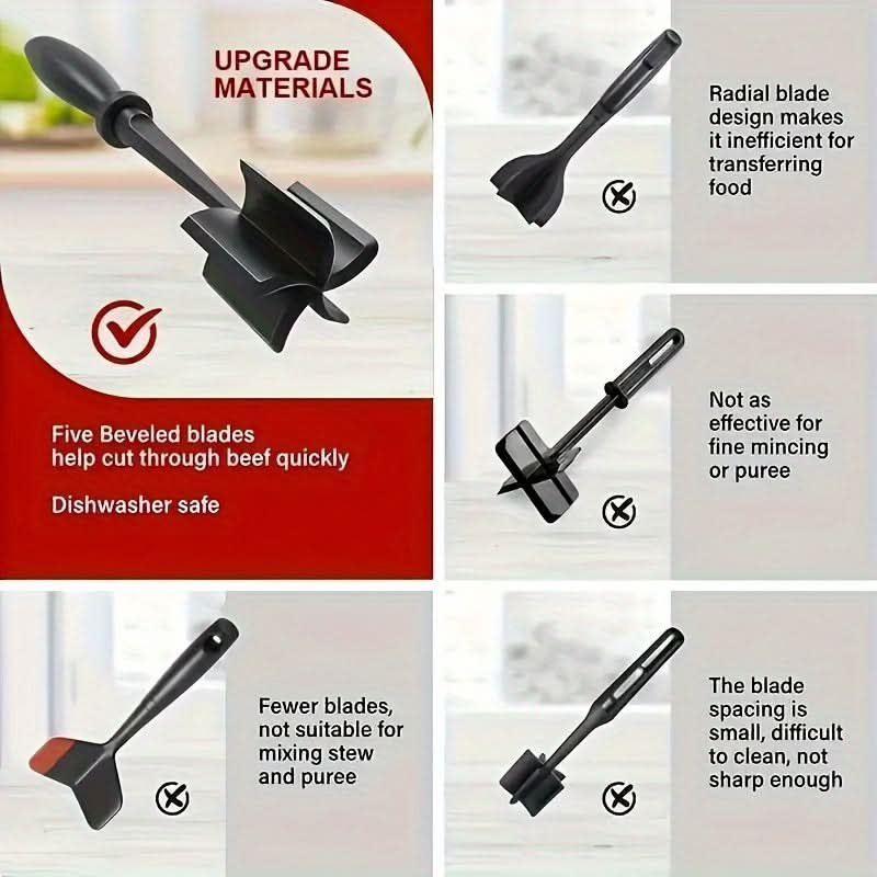 Ground Meat Chopper – Kitchen Tool for Easy Mixing