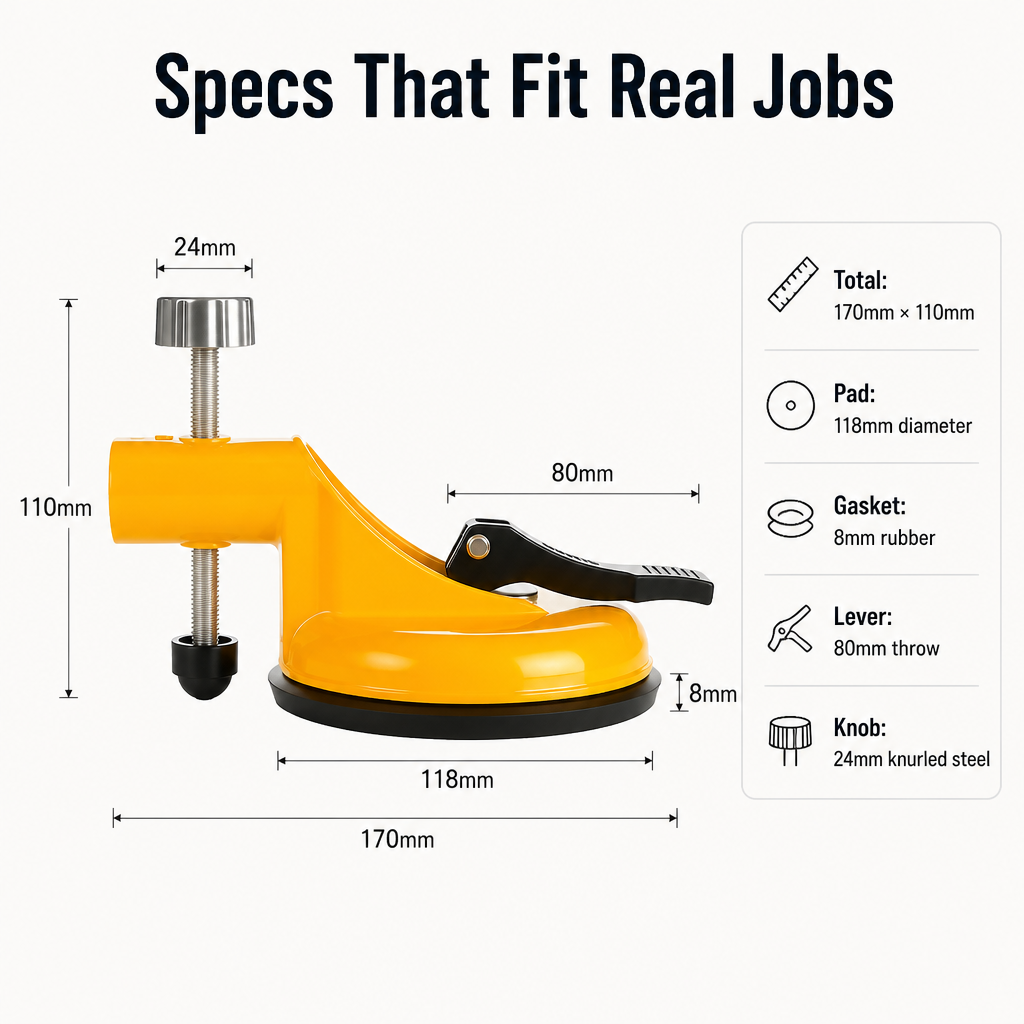 ProGrip™ — Solo Lift Heavy Tile, Glass, and Mirrors Without Any Slip