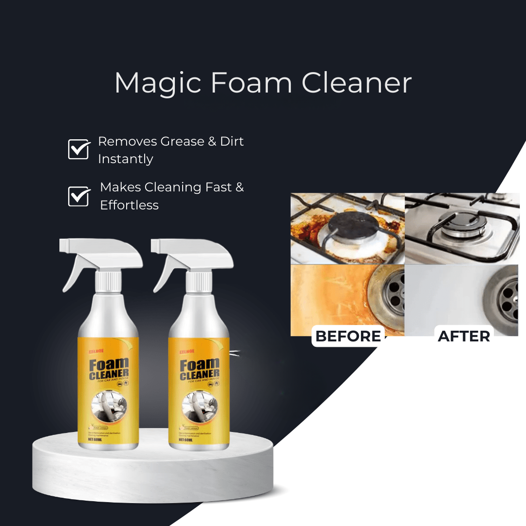 FoamCleanser™ — One Swipe to Instant Shine and Effortless Cleanliness Everywhere
