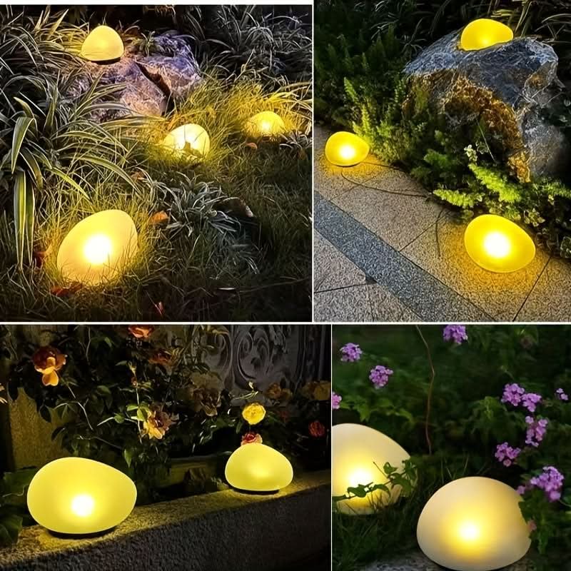 Solar Imitation Stone Sphere Lamp for Garden – Powered by Sunlight