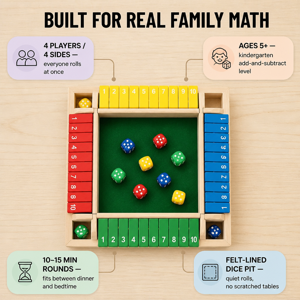 BrainSwing™ — Roll, Stack & Close the Box for Screen-Free Family Fun Nights