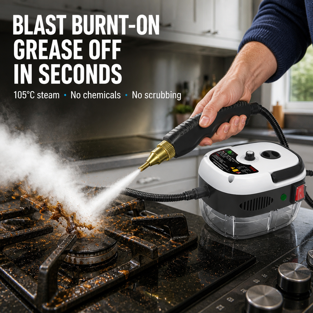 VaporJet™ — Power Through Burnt-On Grease, Soap Scum and Grime on Any Surface in Moments