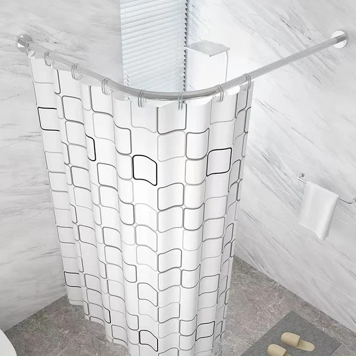 Telescopic L-Shaped Shower Curtain Rod