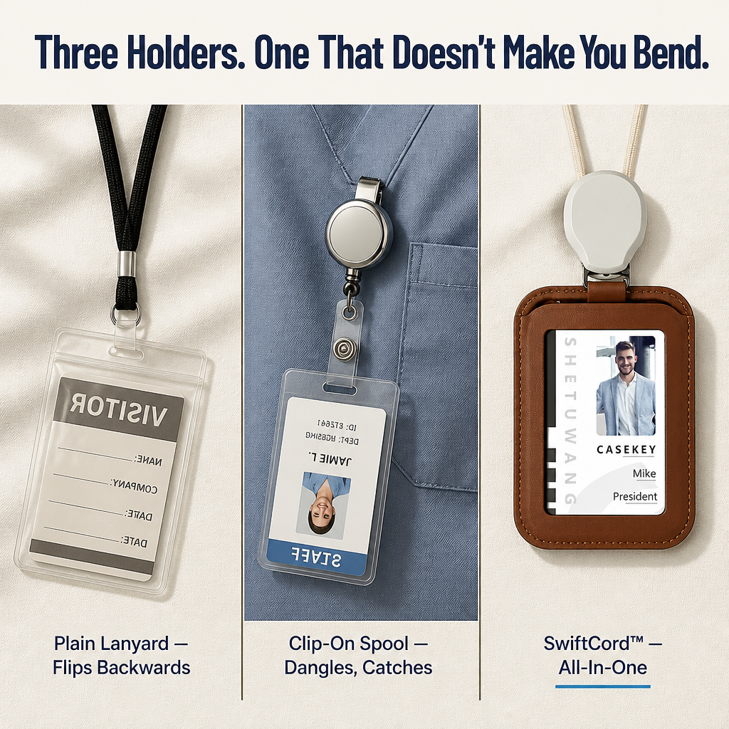 SwiftCord™ — Scan Your Badge Without Removing It From Your Neck