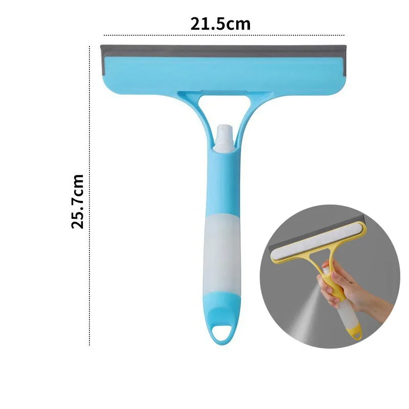 Window Squeegee with Built-In Spray – Streak-Free Cleaning Tool