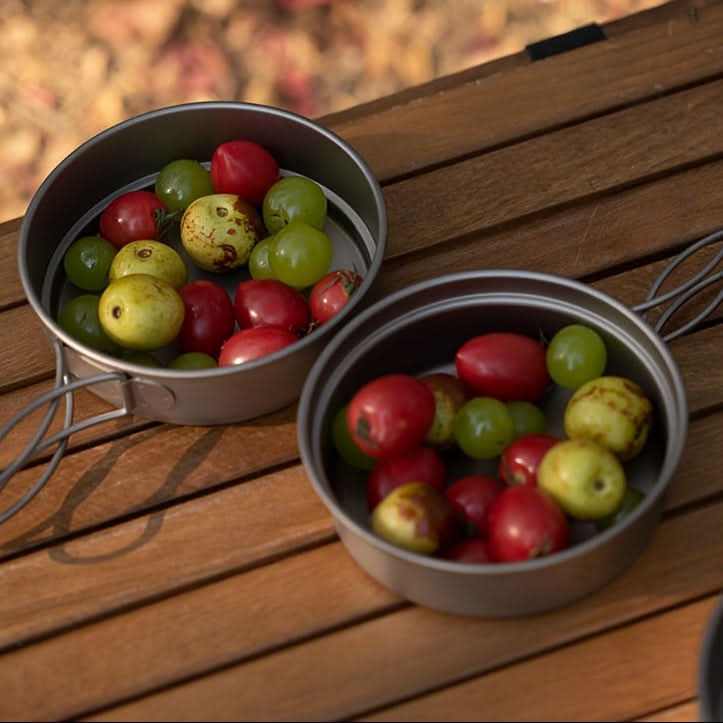 Stainless Steel Cookware Set for Hiking and Picnics - Rust Resistant