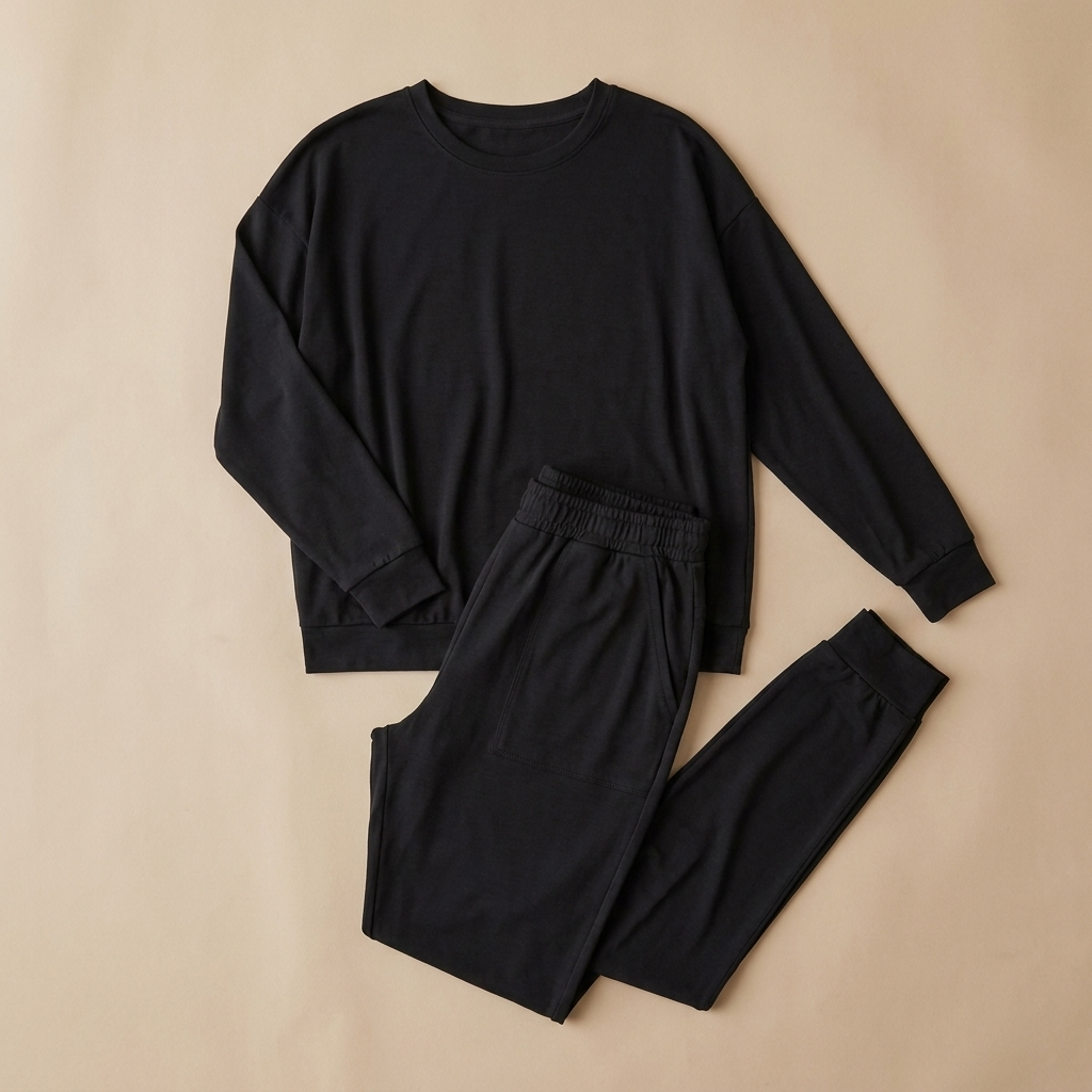 LuminaEase™ – Laid-Back Boat-Neck Top & Slimmed Pant Set