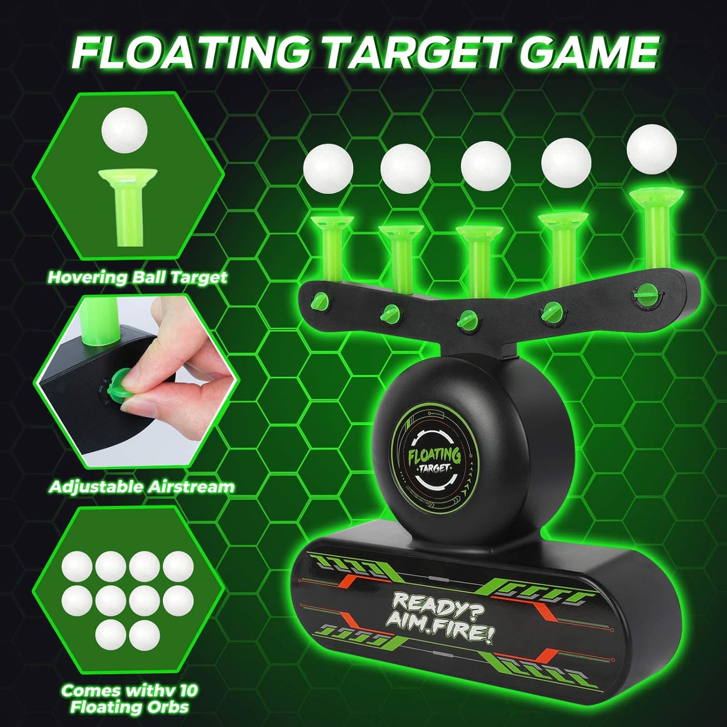 FlashGlide™ — Ignite Thrilling Family Battles with Glowing, Floating Target Action