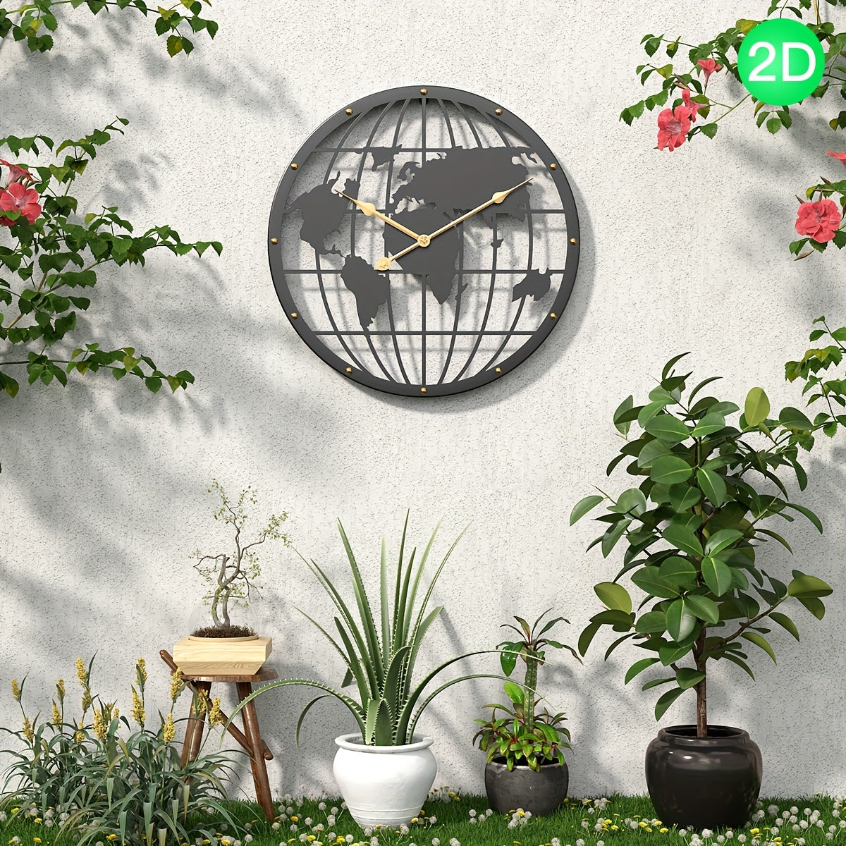 Sophisticated 40CM Decorative Metal Wall Clock