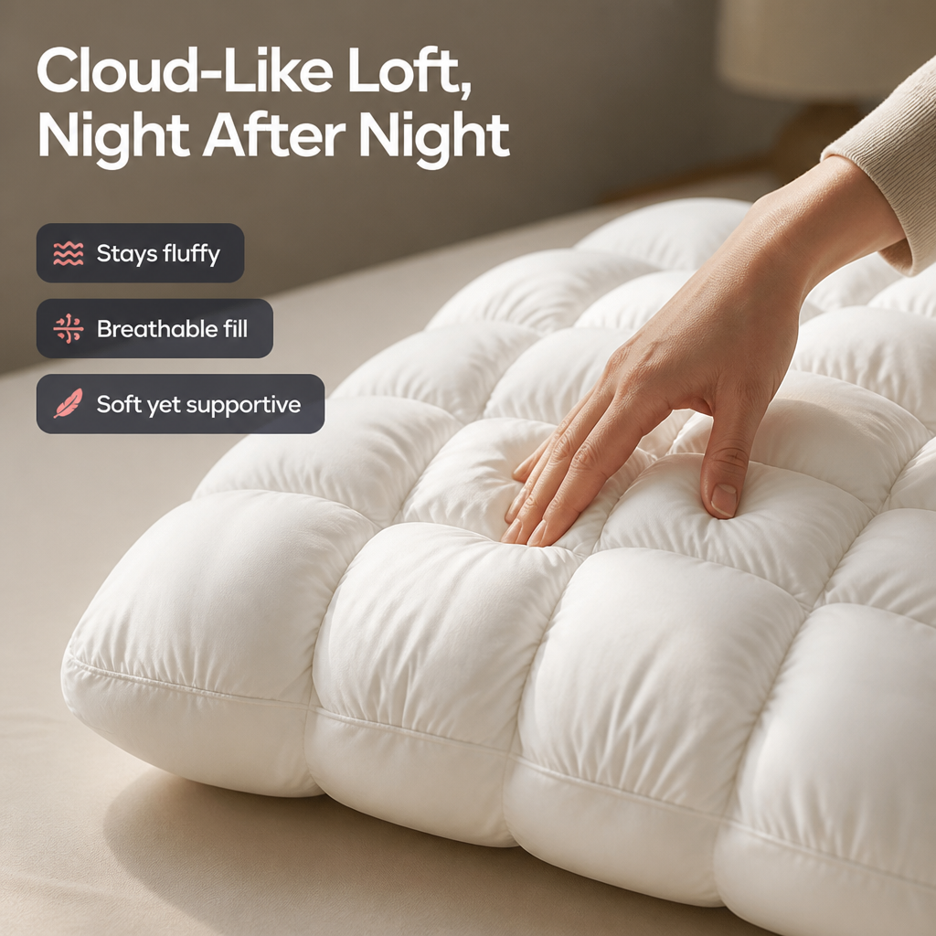 SomniCloud™ — Sleep Cool, Wake Energized, and Say Goodbye to Neck Pain