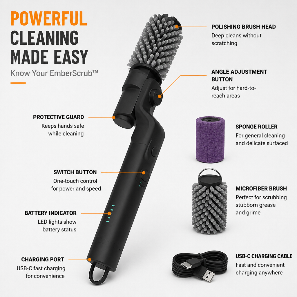 EmberScrub™ — Breeze Through Grill Cleanup Without the Pain or Hassle