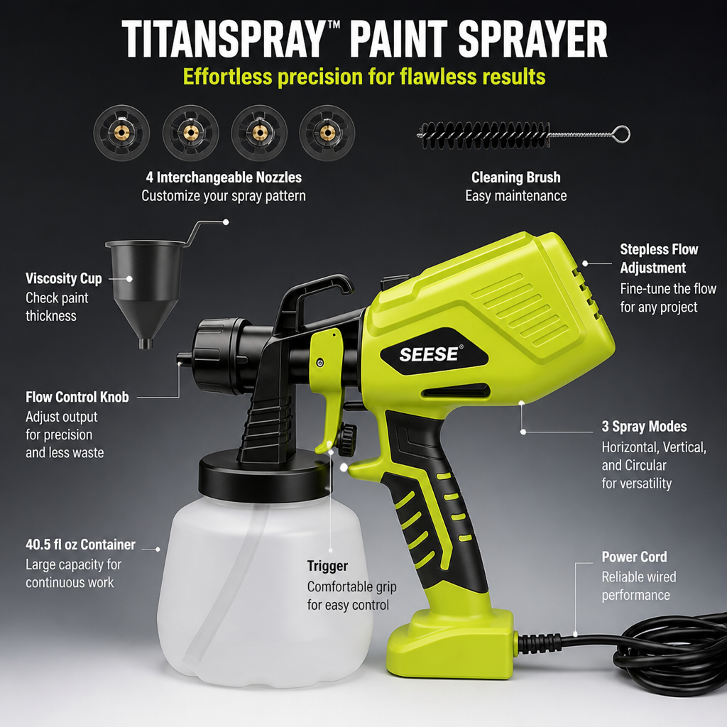 TitanSpray™ — Effortless Precision That Turns Any Surface Into a Work of Art