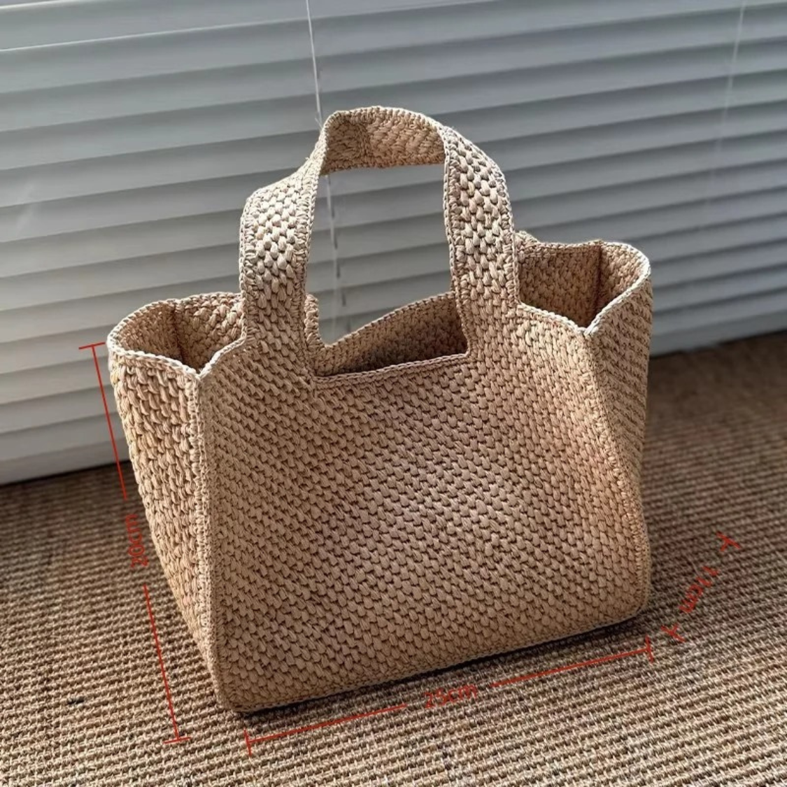 Handcrafted Raffia Tote Bag for the Beach