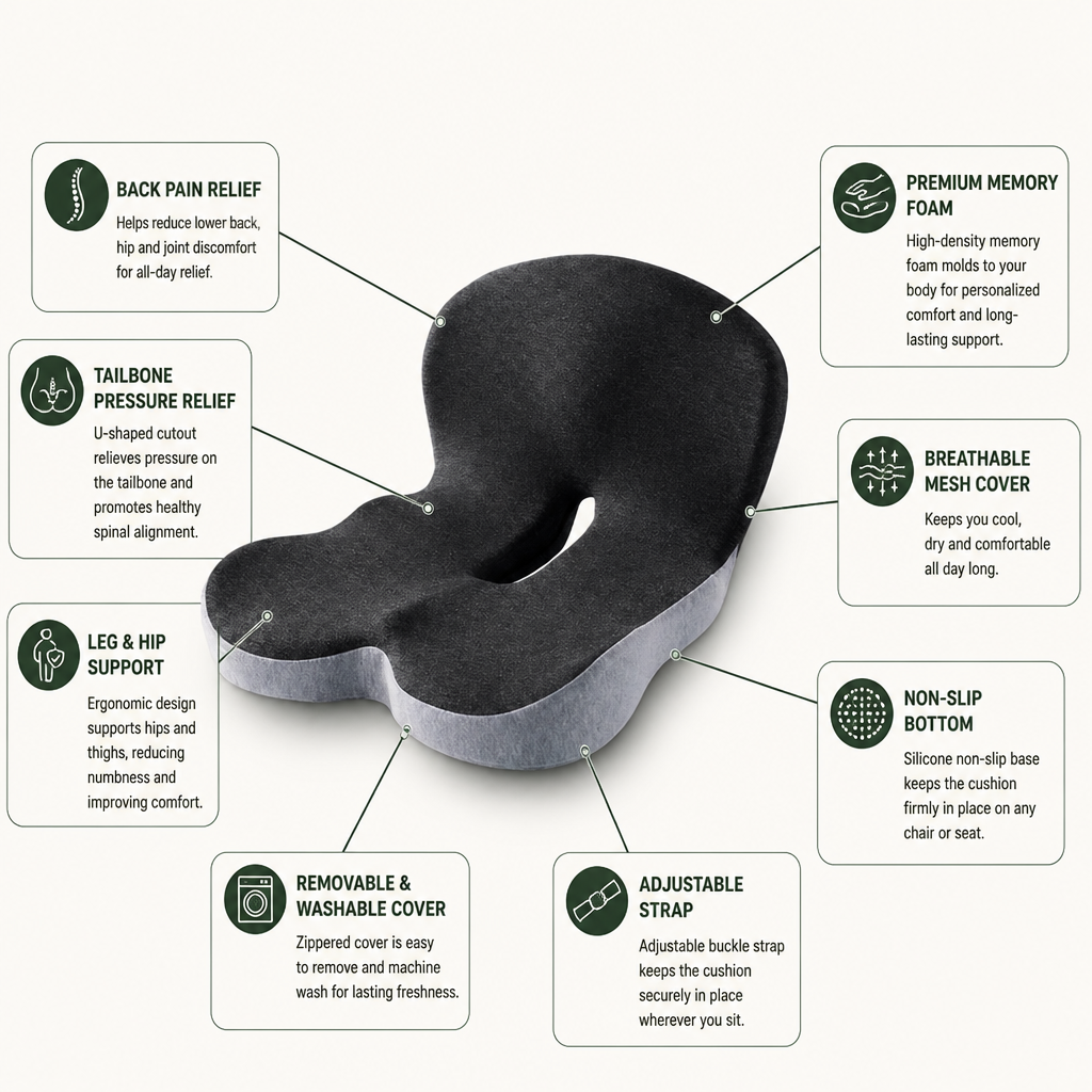 RevitaSit™ — Finally Sit Pain-Free and Energized All Day Long
